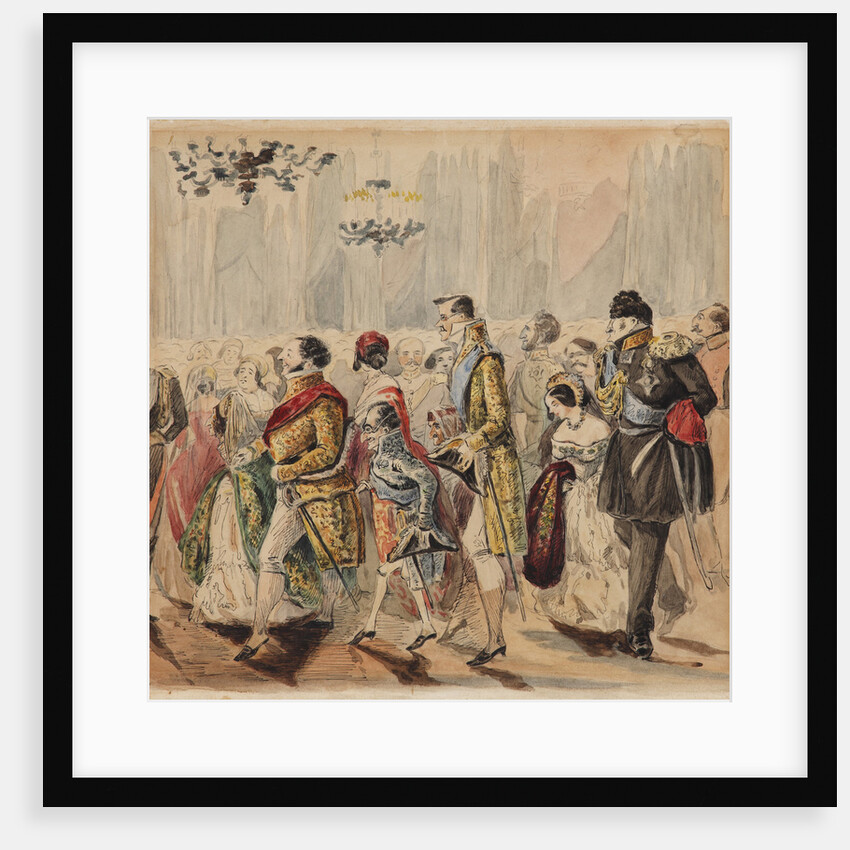 High Society Ball, First quarter of 19th century by Vasili Venediktovich Baranov