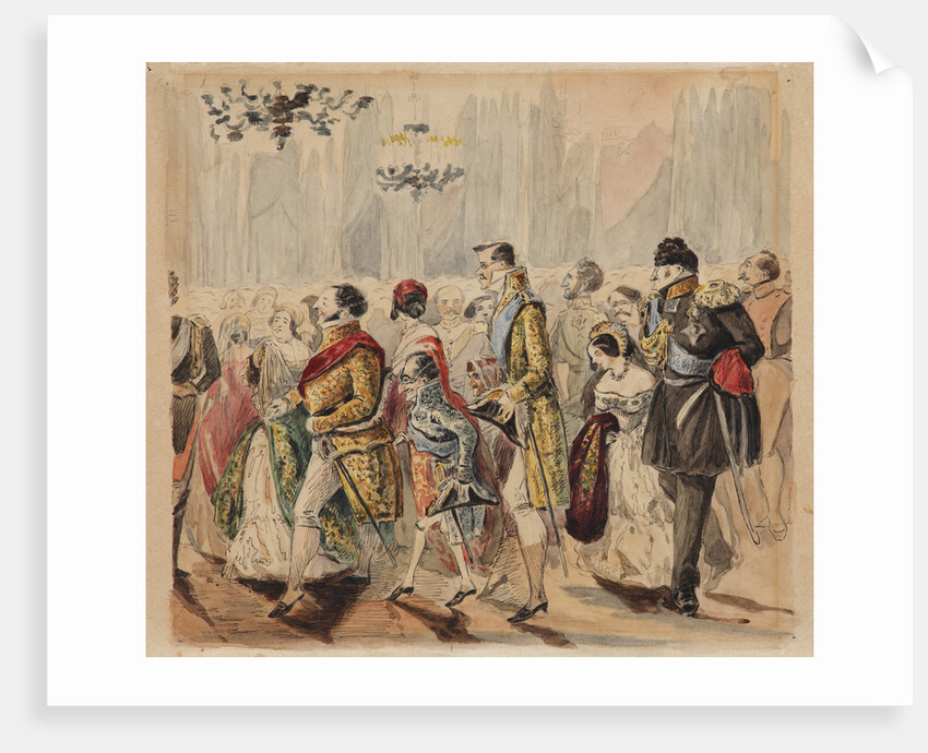 High Society Ball, First quarter of 19th century by Vasili Venediktovich Baranov