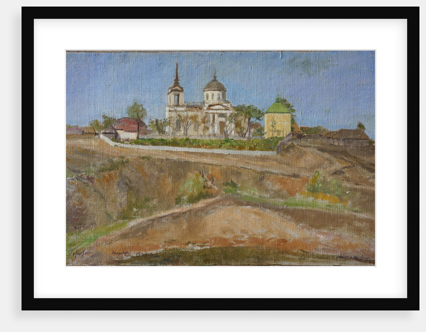 Tarkhany. View of the Church of the Archangel Michael, 1938 by Meer Michailovich Gokhstein