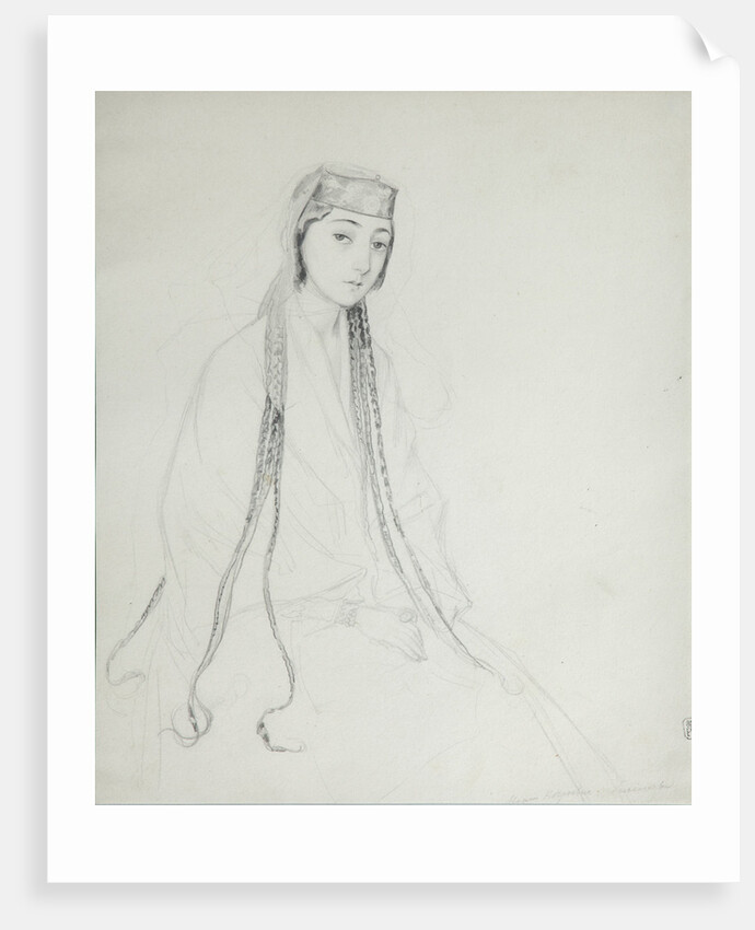 Portrait of Princess Maria (Maiko) Orbeliani, 1840-1842 by Grigori Grigorievich Gagarin