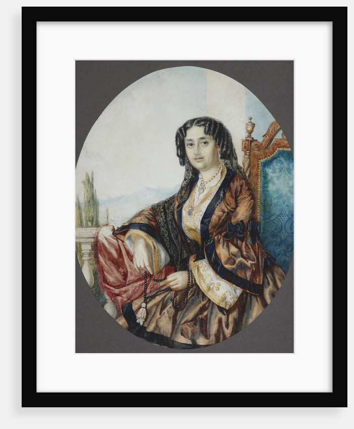 Portrait of Princess Nino Aleksandrovna Griboyedova (née Chavchavadze), 1856 by Helene Franken