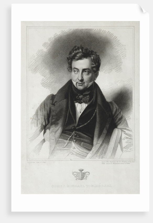 Portrait of Count Mikhail Yuryevich Vilyegorsky, Early 1830s by Thomas Wright