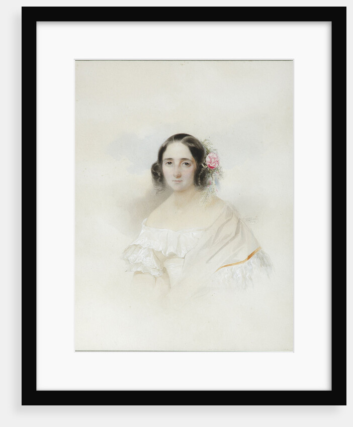 Portrait of Anna Alexeevna Olenina, 1839 by Vladimir Ivanovich Hau