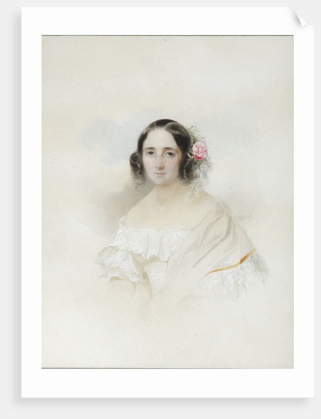 Portrait of Anna Alexeevna Olenina, 1839 by Vladimir Ivanovich Hau