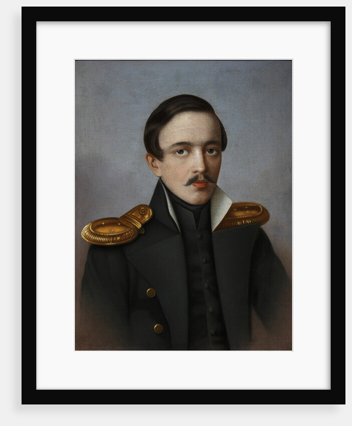 Portrait of the poet Mikhail Lermontov, 1887 by G.F. Krylov