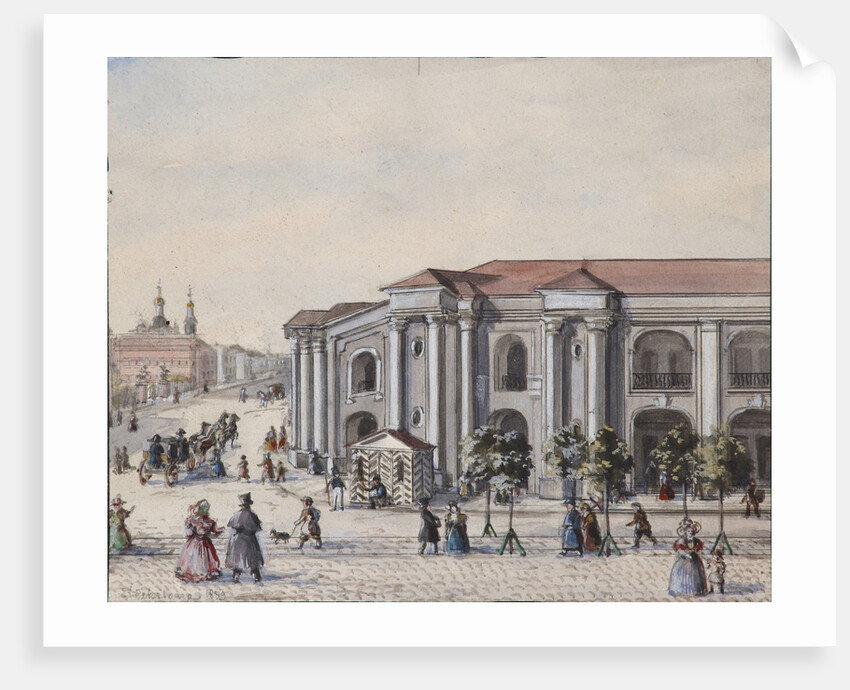The Saint Petersburg Great Gostiny Dvor (Merchant Yard), 1830-1840s by Vasily Semyonovich Sadovnikov