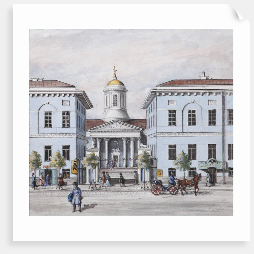 The Nevsky Prospekt in Saint Petersburg, 1830-1840s by Vasily Semyonovich Sadovnikov