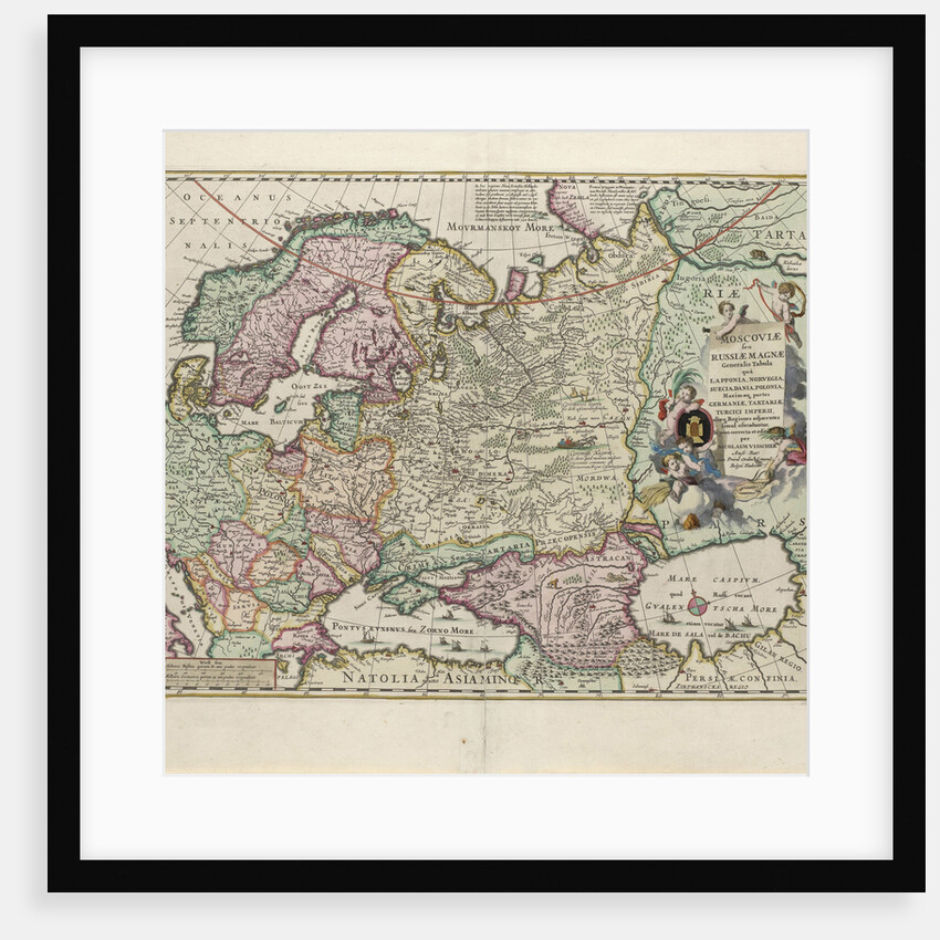 Map of Russia, Second Half of the 17th century by Nicolaes Visscher