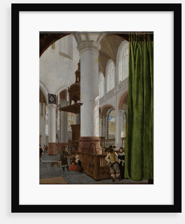 Interior of the Oude Kerk in Delft, 1654 by Gerard Houckgeest