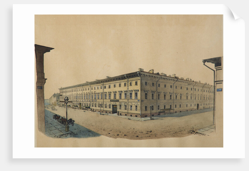 The ordonance house at Sadovaya Street in Petersburg, 1862 by Friedrich Heinrich Bagantz