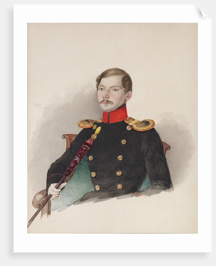 Portrait of Vasily Vasilievich Engelhardt, 1839-1840 by Alexander Ivanovich Klünder