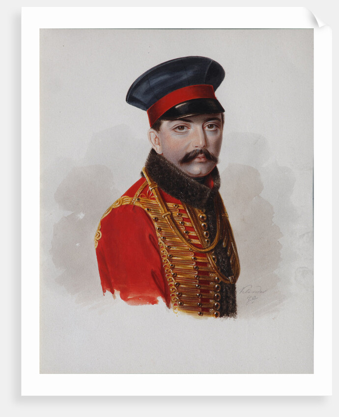 Portrait of Prince Alexander Fyodorovich Galitzine-Prozorovsky, 1840 by Alexander Ivanovich Klünder