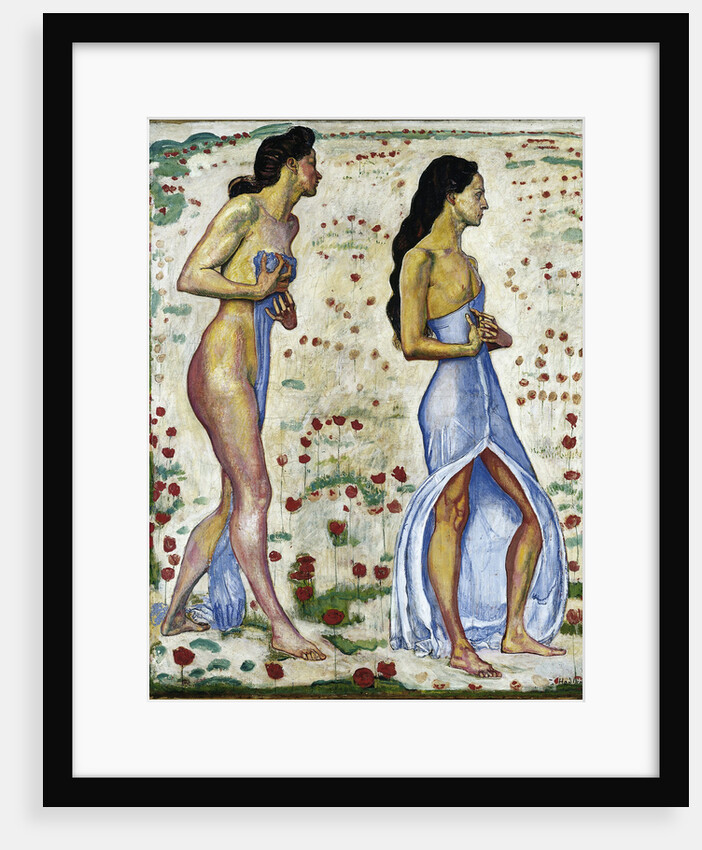 Two Women in Flowers (Emotion 1a), 1901-1906 by Ferdinand Hodler