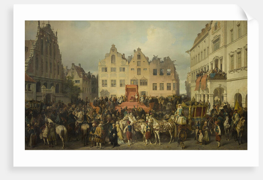 Riga swearing allegiance to Peter the Great, 1710, 1868 by Alexander von Kotzebue