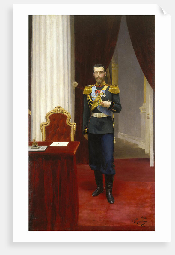 Portrait of Emperor Nicholas II, 1896 by Ilya Yefimovich Repin