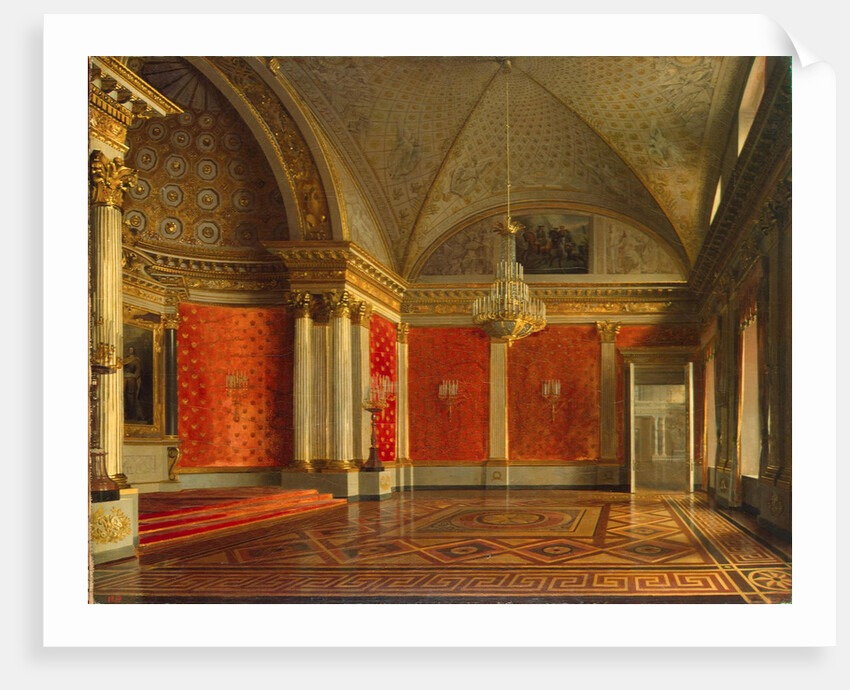 The Small Throne Room of the Winter Palace, 1837 by Sergei Konstantinovich Zaryanko