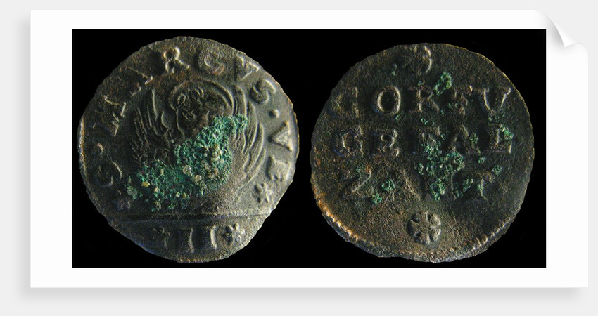 Venetian colonial gazzetta (coin) of the Ionian Islands. (A gazzetta = 2 soldi), 1710-1724 by West European Coins Numismatic