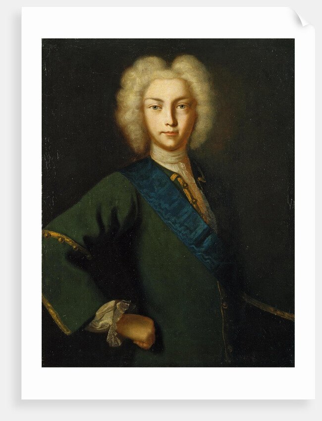 Portrait of the Tsar Peter II of Russia, 18th century by Anonymous