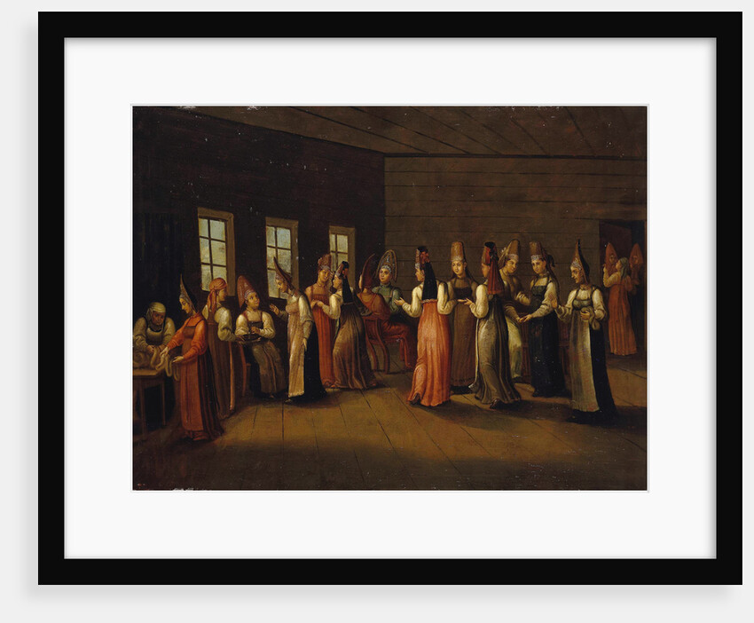 Eve-of-the-wedding party in a Merchants House, First quarter of 19th century by Anonymous