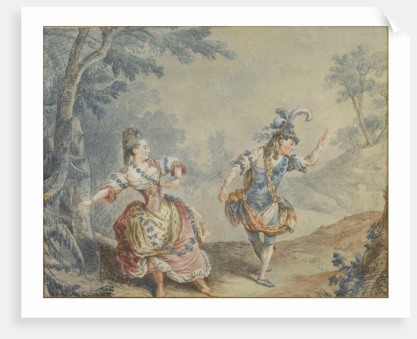 Marie Allard and Jean Dauberval in the opéra-ballet Silvie by Louis Carmontelle