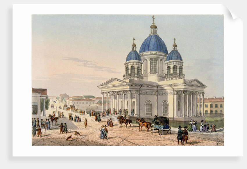 The Trinity Cathedral of the Izmailovsky Regiment in Saint Petersburg, 1836 by Karl Petrovich Beggrov