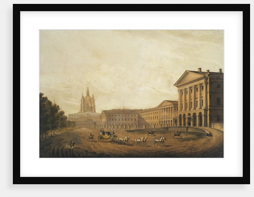 View of the Smolny Institute for Noble Maidens in Saint Petersburg, Mid 1820s by Karl Petrovich Beggrov