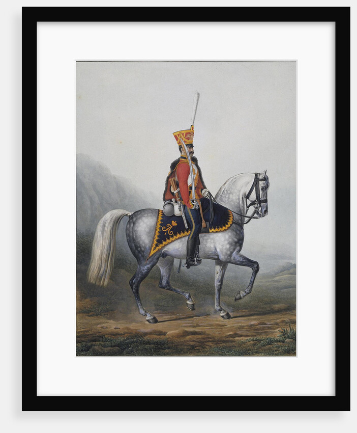 Soldier of the Life-Guards Hussar Regiment, 1817-1824 by Alexander Ivanovich Sauerweid
