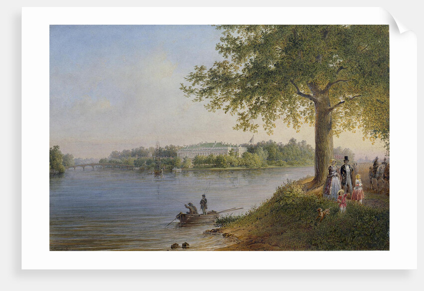 View of the Kamennoostrovsky Palace in St Petersburg, 1847 by Vasily Semyonovich Sadovnikov