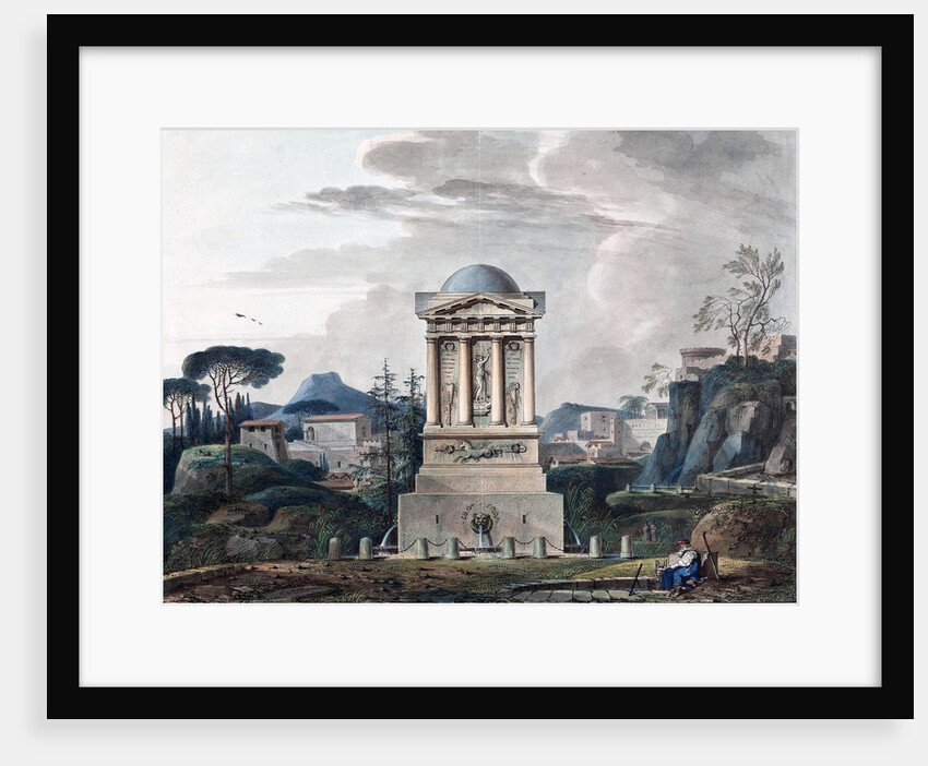 Design of the Fountain in Poltava, 1807 by Jean François Thomas de Thomon