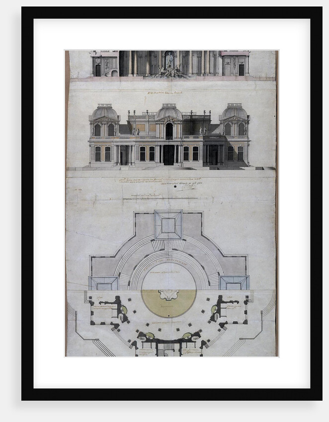 Pavilion Water palace (Chateau dEau) in Strelna, 1717 by Jean-Baptiste Alexandre Le Blond