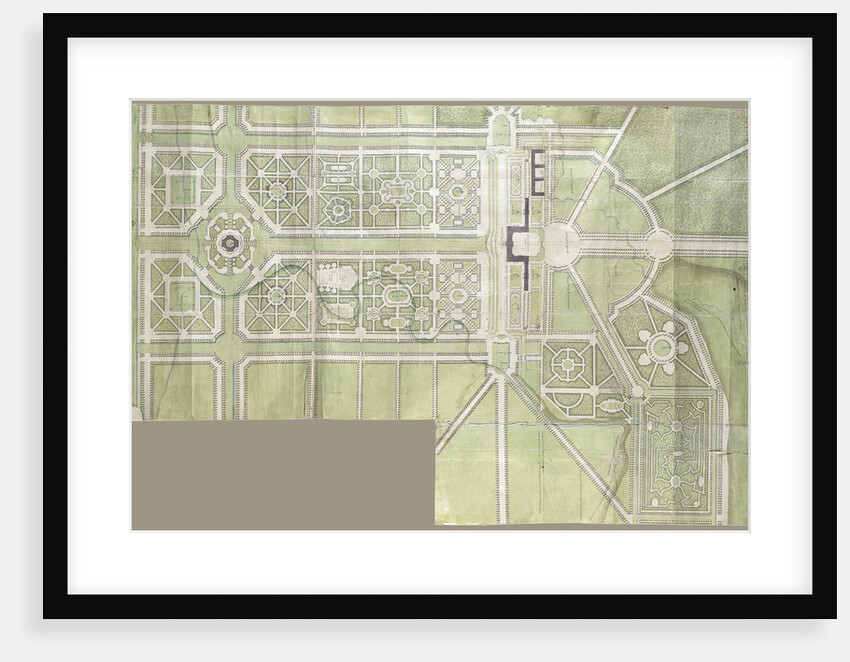 Design for the Strelna palace and park, 1717 by Jean-Baptiste Alexandre Le Blond
