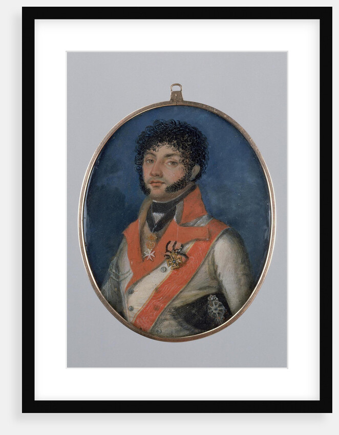 Portrait of Fyodor Petrovich Uvarov, 1803 by Mikhail Mikhailovich Zatsepin