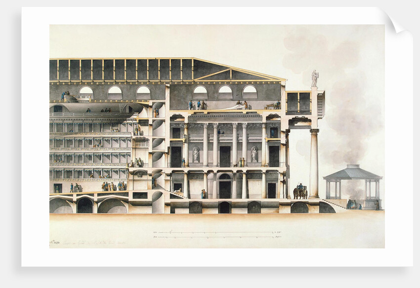 The Saint Petersburg Imperial Bolshoi Kamenny Theatre, Early 19th century by Giacomo Antonio Domenico Quarenghi