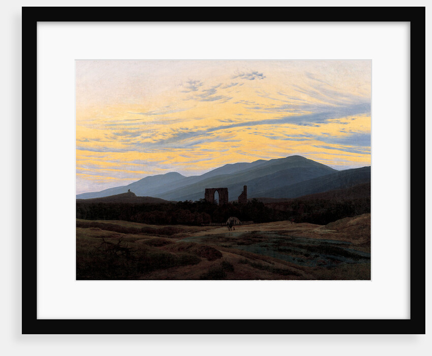 Ruins of Eldena Abbey in the Riesengebirge, ca 1834 by Caspar David Friedrich