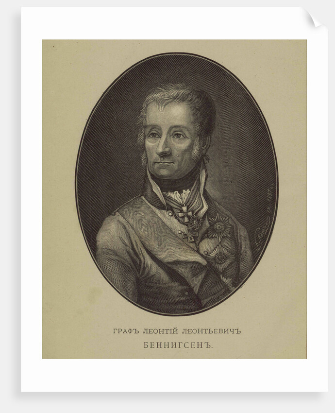 Portrait of Count Levin (Leonty) August Theophil von Bennigsen by Anonymous
