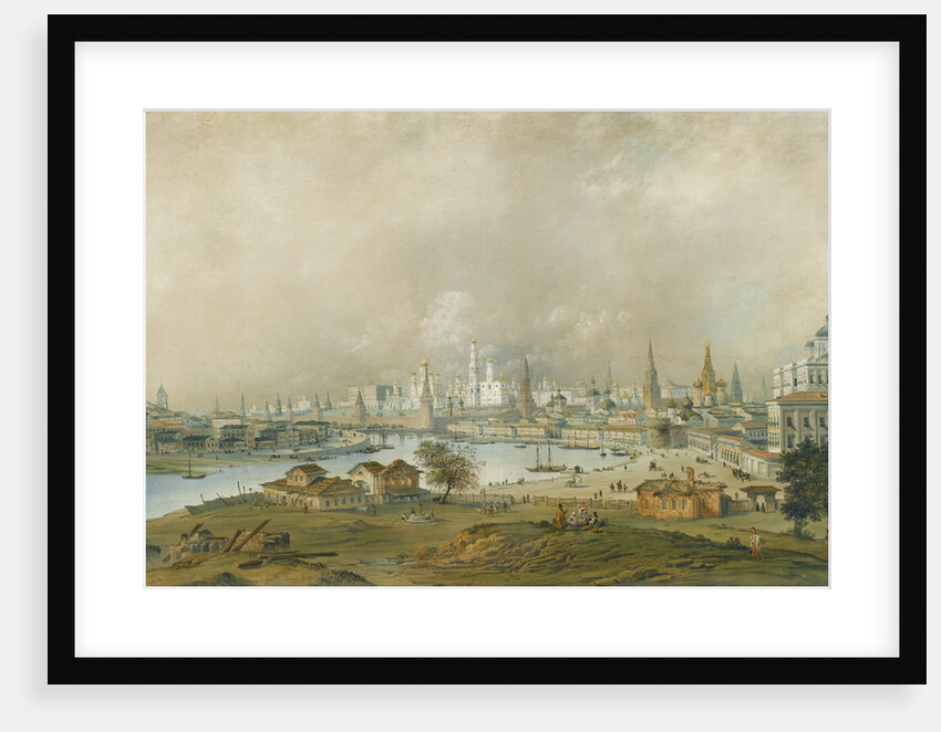 View of the Moscow Kremlin from the Ustinsky Bridge by Carlo Bossoli