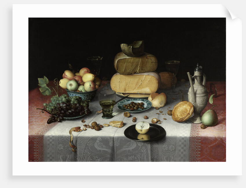 Still Life with Cheese, c. 1615 by Floris Claesz. van Dyck