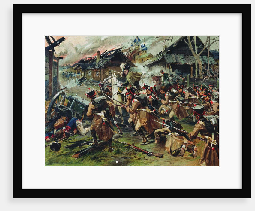 The Battle of Maloyaroslavets on 24 October 1812, 1900-1910 by Nikolai Semyonovich Samokish