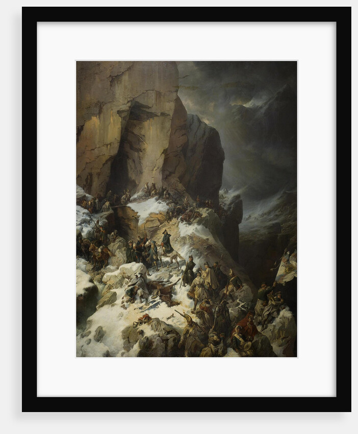 Suvorov crossing the Panix Pass, 1860 by Alexander von Kotzebue