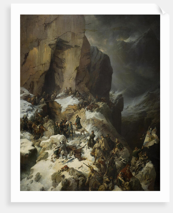 Suvorov crossing the Panix Pass, 1860 by Alexander von Kotzebue