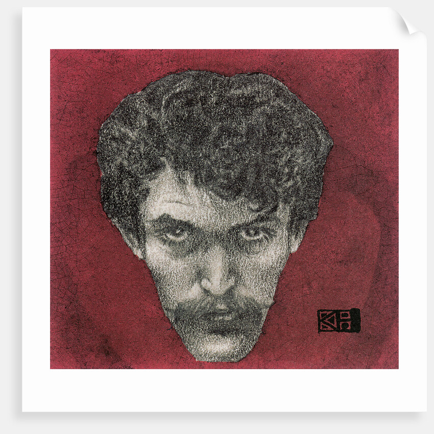 Red Self-Portrait, 1897 by Karel Hlavácek