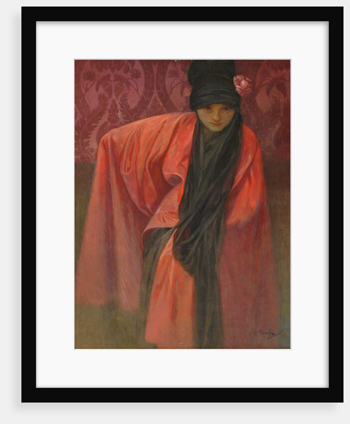 Girl in Red, c. 1914 by Alfons Marie Mucha