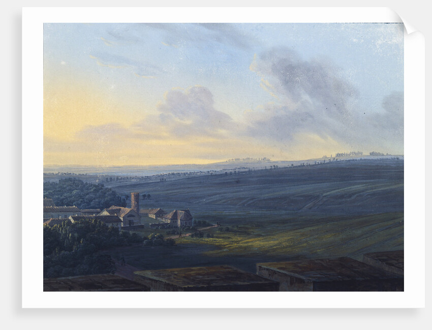 View of Tsarskoye Selo from the White Tower, after 1826 by Vasily Andreyevich Zhukovsky