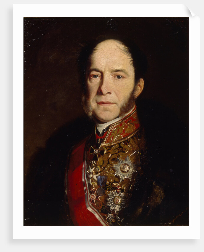 Portrait of the General admiral Kondrati Kondratievich Stoffregen, 1867 by Sergei Konstantinovich Zaryanko