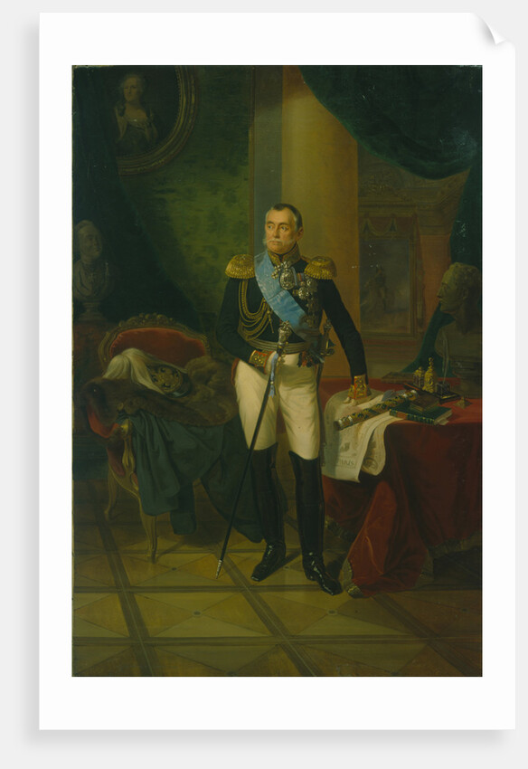 Portrait of Prince Pyotr Volkonsky, c. 1850 by Anonymous