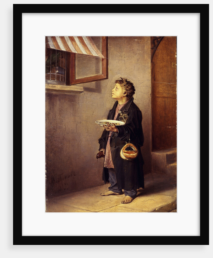 An Apprentice watching a parrot, 1865 by Vasili Grigoryevich Perov