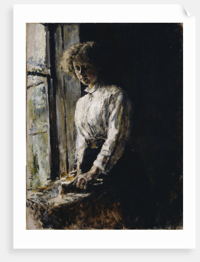 At the window. Portrait of Olga Fyodorovna Trubnikova, 1886 by Valentin Alexandrovich Serov