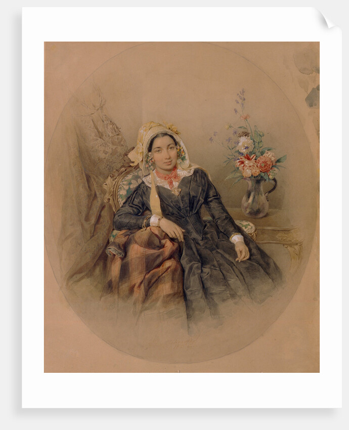Portrait of Baroness Iuliania Ivanovna Klodt von Jürgensburg, 1845 by Pyotr Fyodorovich Sokolov