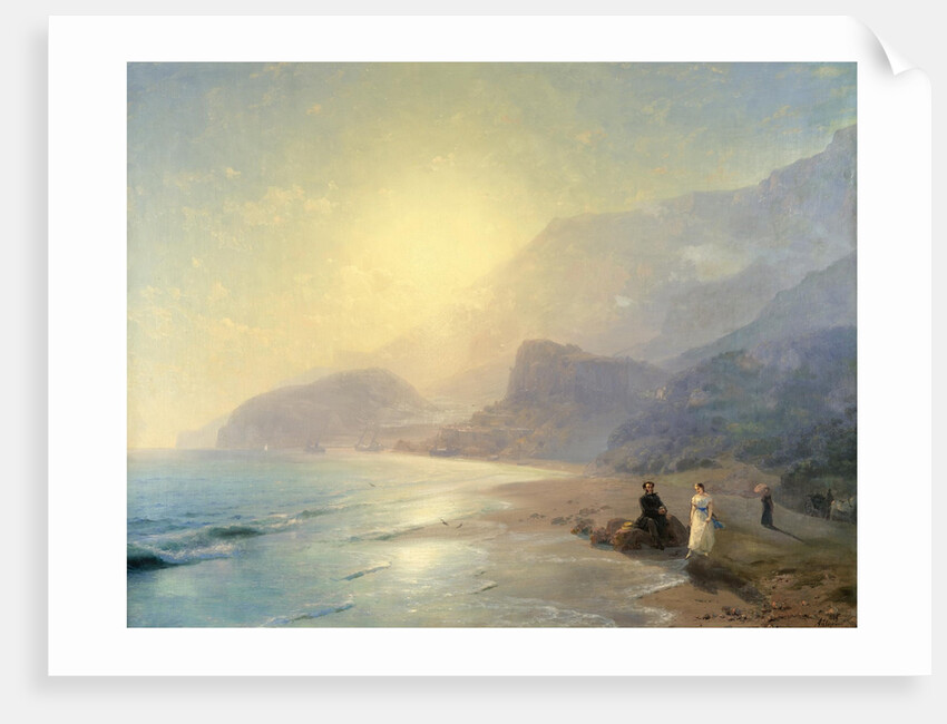 Alexander Pushkin und Princess Maria Raevskaya near Gurzuf, 1886 by Ivan Konstantinovich Aivazovsky