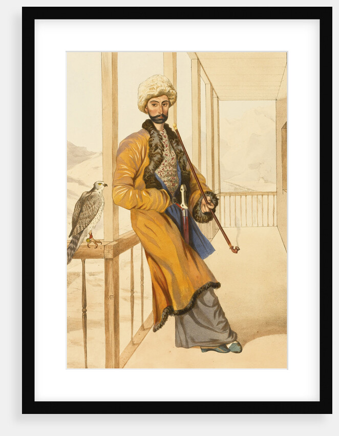 Caucasian traditional dress, 1840s by Grigori Grigorievich Gagarin